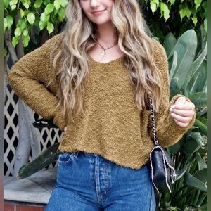 Free People Popcorn Pullover Sweater